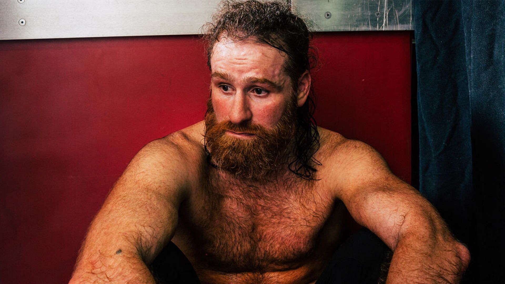 Sami Zayn was visibly upset after the title loss